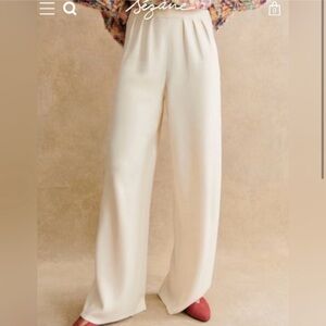 Sezane Loulou Knit Trousers Size L